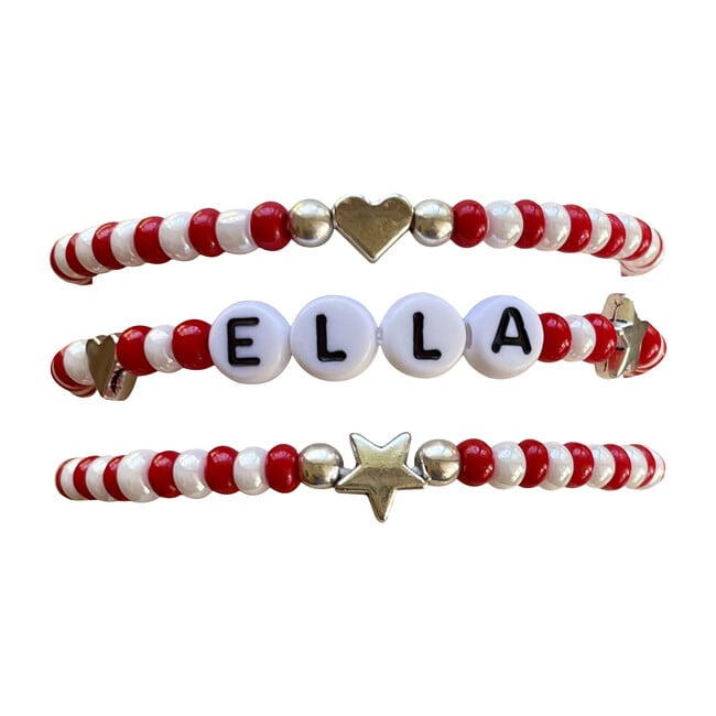 Red & White Bracelet Set - Bracelets - 1
