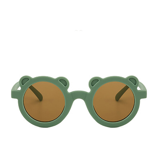 Round Bear Sunglasses, Succulent Green