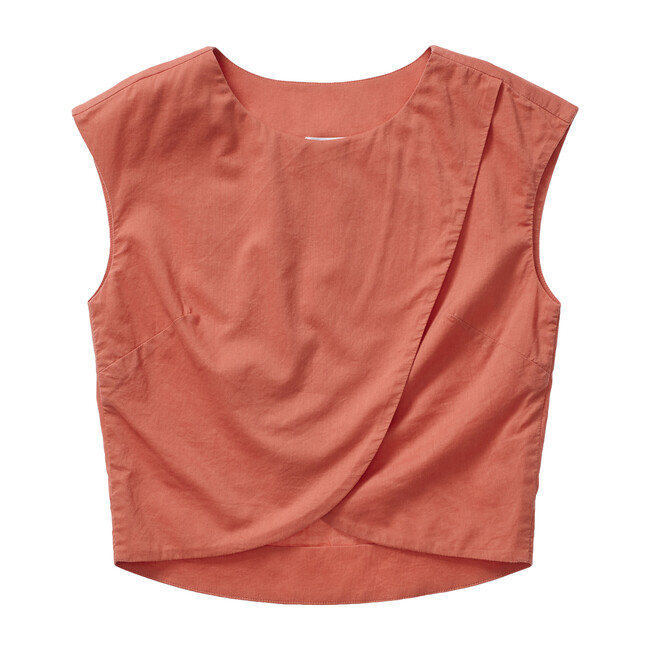 Women's Crossover Nursing Top, Coral