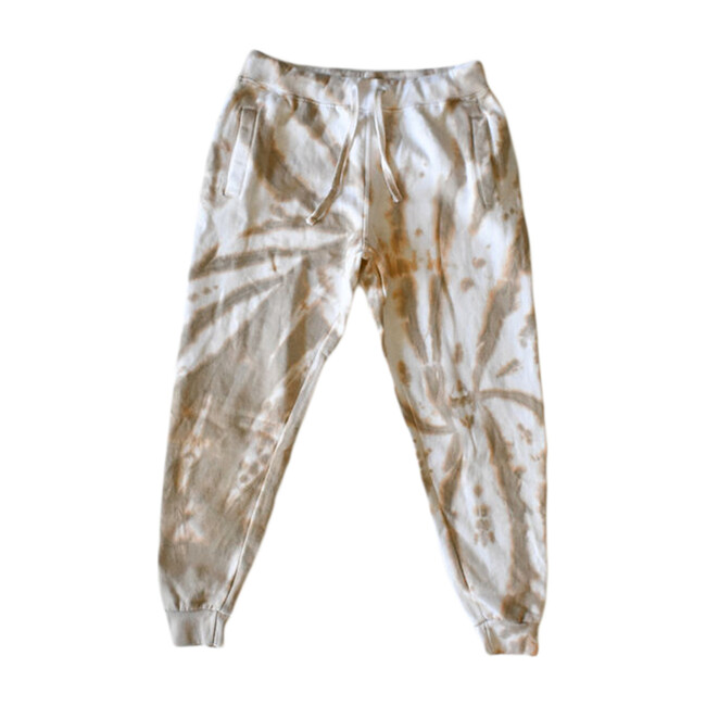 Adult Tie Dye Joggers, Camel - Sweatpants - 1