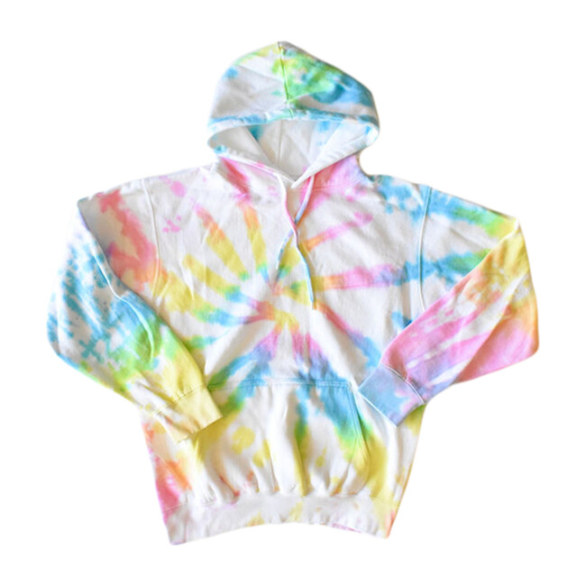 Adult Tie Dye Hoodie, Pastel - Sweatshirts - 1