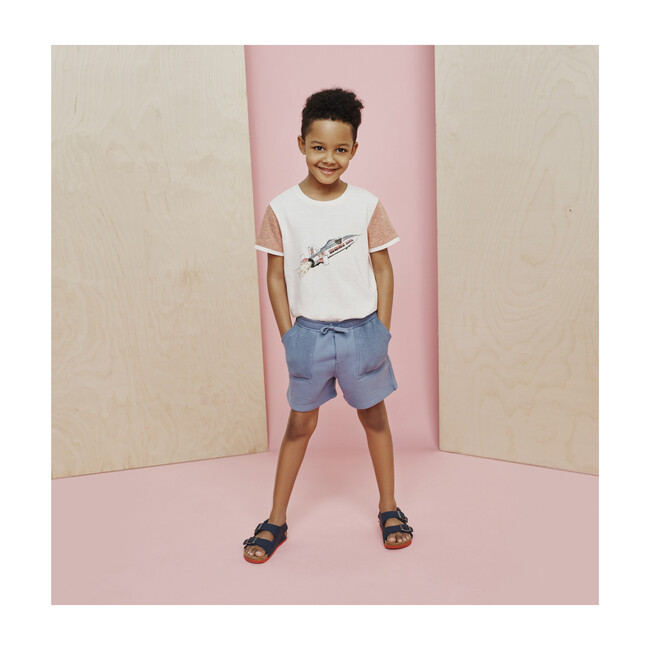 Leon Jogger Short, Dark Dusty Blue
