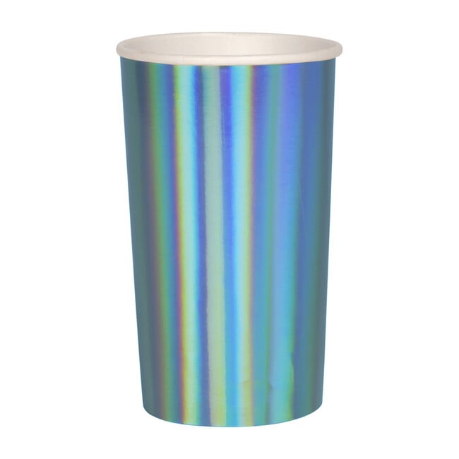 Holographic Blue Highball Cups - Drinkware - 1