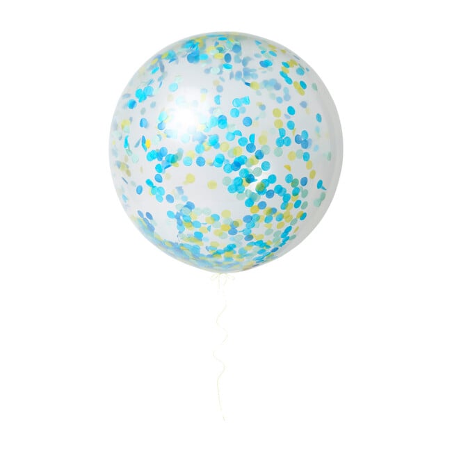 Blue Giant Confetti Balloon Kit - Decorations - 1