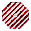 Shiny Red Stripe Dinner Plates - Party - 2