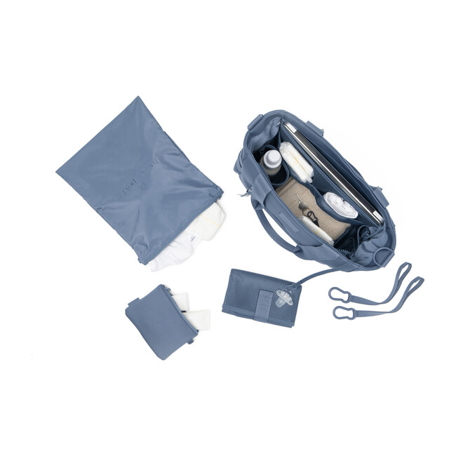 Wade Diaper Tote Large, Ash Blue