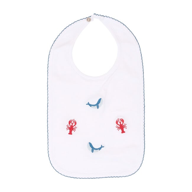 Nautical Embroidered Bib