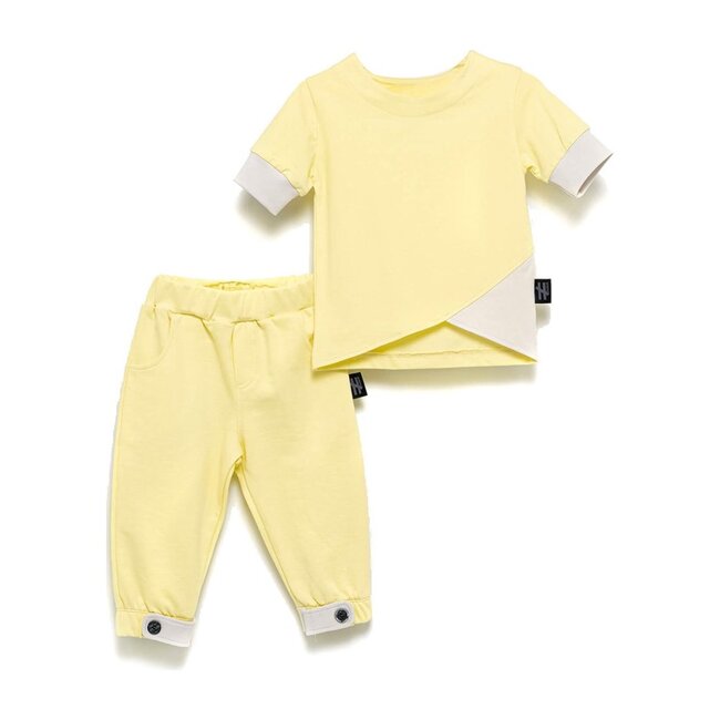 Assymetric Outfit Set, Yellow