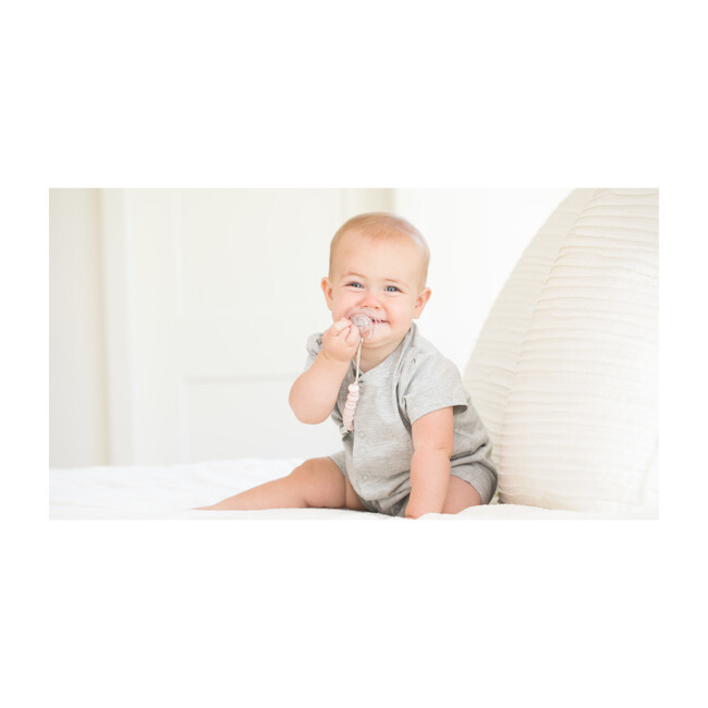 Light Pink Pacifier Clip, Pink