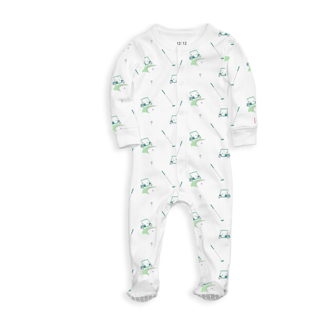 Organic Footed Pajama, Golf Print 1212 Mommy & Me Shop