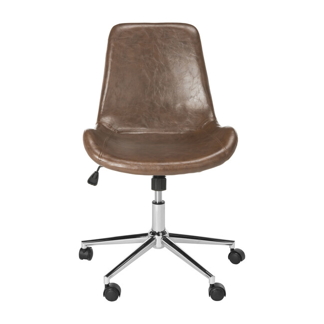 Fletcher Swivel Office Chair, Brown