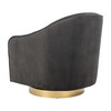 Madelyn Barrel Chair, Dark Grey/Gold - Nursery Chairs - 5