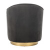 Madelyn Barrel Chair, Dark Grey/Gold - Nursery Chairs - 6