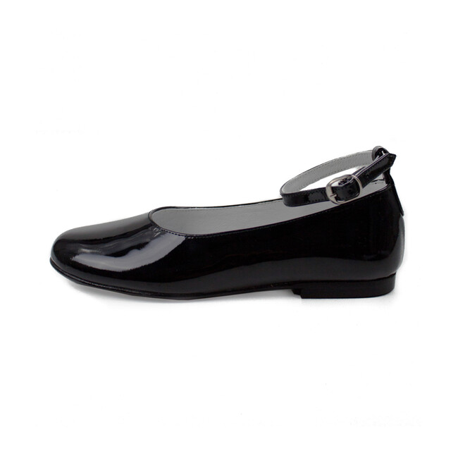 Two Ways Party Shoe, Black Patent Leather