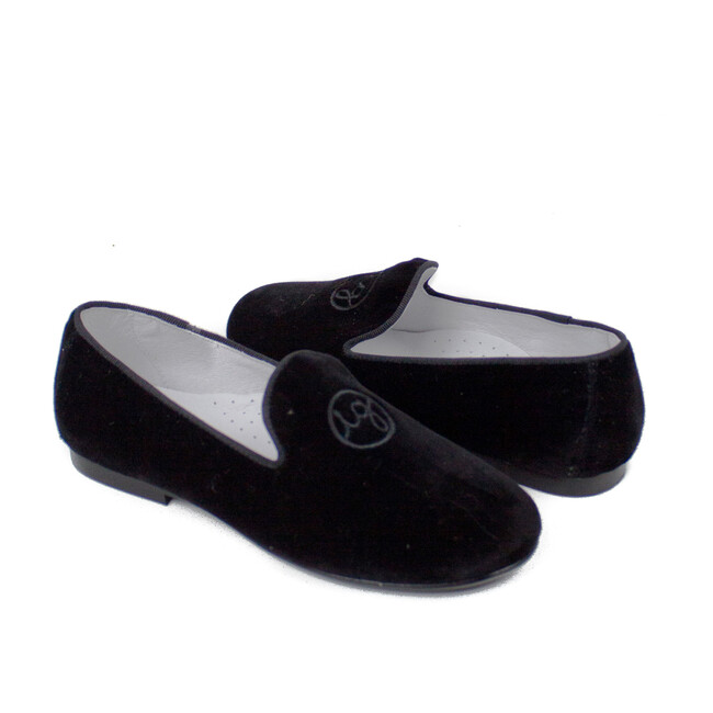 Isabel Garreton Monogram Velvet Loafers