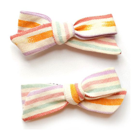 Mini Colegiala Bow, Arcoiris - Hair Accessories - 1