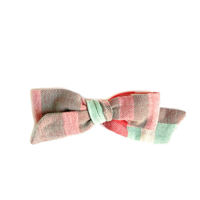 Colegiala Bow, Salmon Menta - Hair Accessories - 1