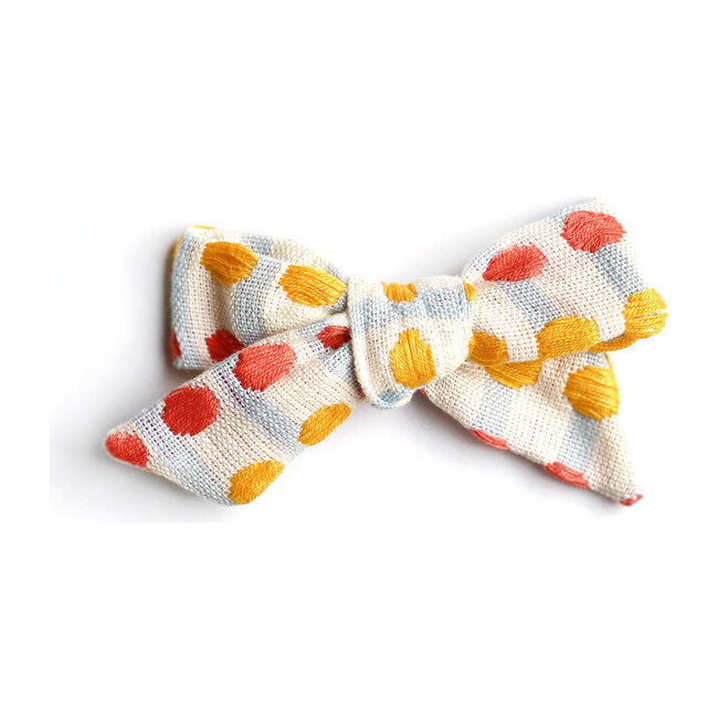 Colegiala Bow, Botones Amarillo Sandia - Hair Accessories - 1