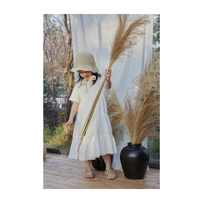Grace 3 Tier T-Shirt Dress, White