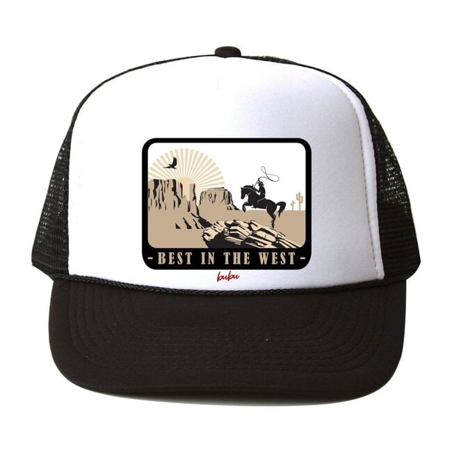 Best In The West Hat, Black and White
