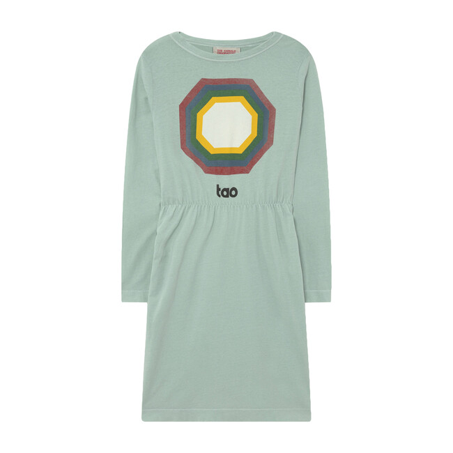 Crab Kids Dress Soft Blue Octagon