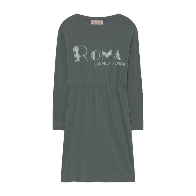 Crab Kids Dress Deep Green Roma