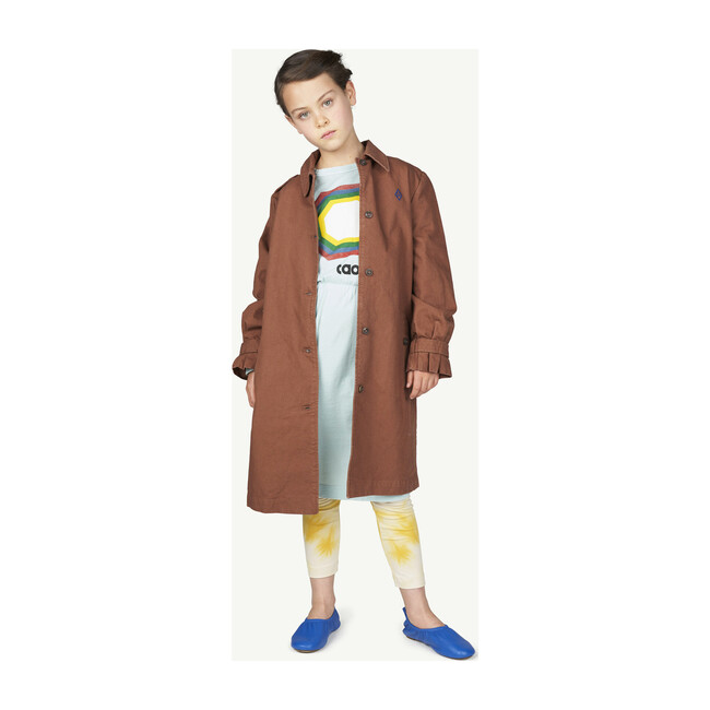 Crab Kids Dress Soft Blue Octagon
