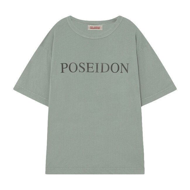 Rooster Oversize Kids T-Shirt Soft Green Poseidon