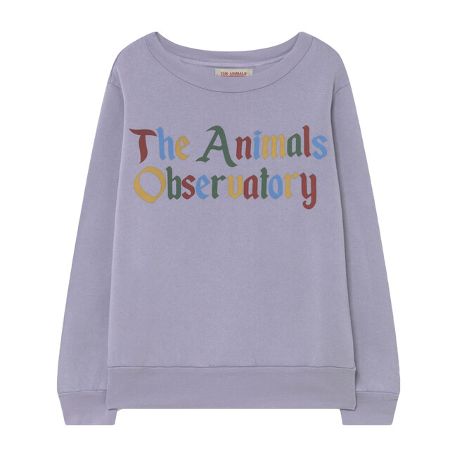 Bear Logo Sweatshirt, Soft Purple