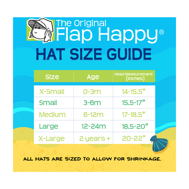 UPF 50+ Original Flap Hat with Ties, White