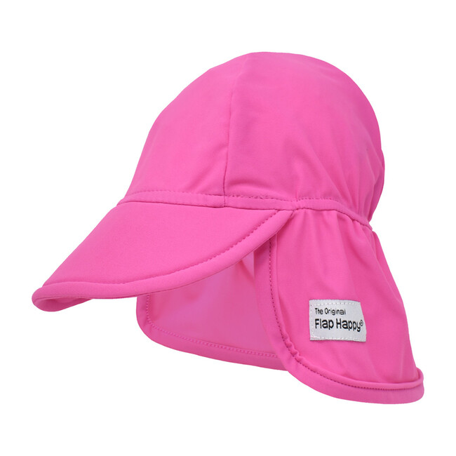 UPF 50+ Swim Flap Hat, Azalea Pink - Hats - 1