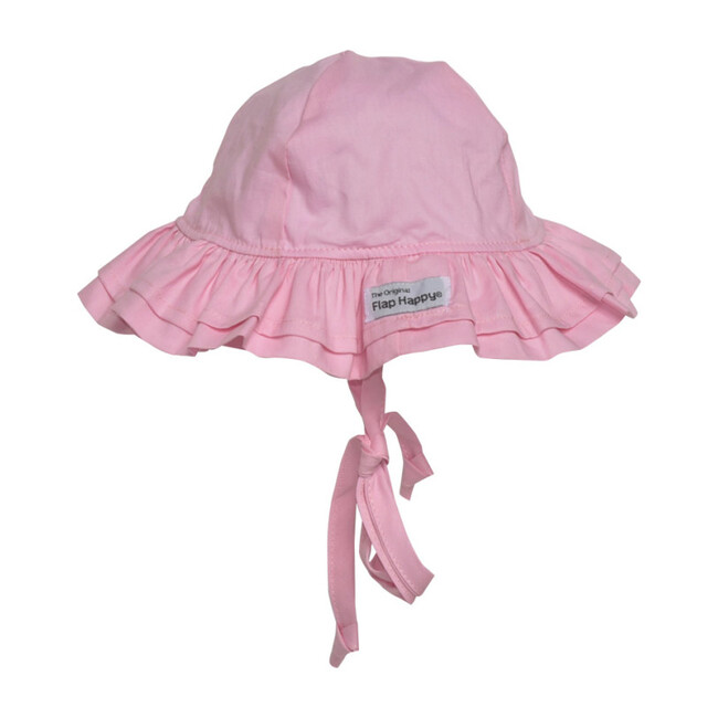 UPF 50+ Double Ruffle Hat, Pastel Pink