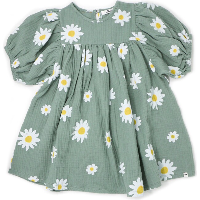 Raphael Gauze Dress, White Daisies Sea - Dresses - 1