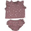 Lola Top and Tushie Set, Silver Mini Stars Thistle - Mixed Apparel Set - 1 - thumbnail