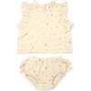 Lola Top and Tushie Set, Rose Gold Mini Stars Natural - Mixed Apparel Set - 1 - thumbnail