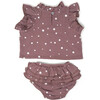 Lola Top and Tushie Set, Silver Mini Stars Thistle - Mixed Apparel Set - 2