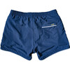 Men's Cabana Swim Short- Mikey, Navy Blue with Navy Blue Liner - Swim Trunks - 4