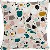 Indoor/Outdoor Decorative Pillow, Terrazzo Emerald Ochre - Decorative Pillows - 1 - thumbnail