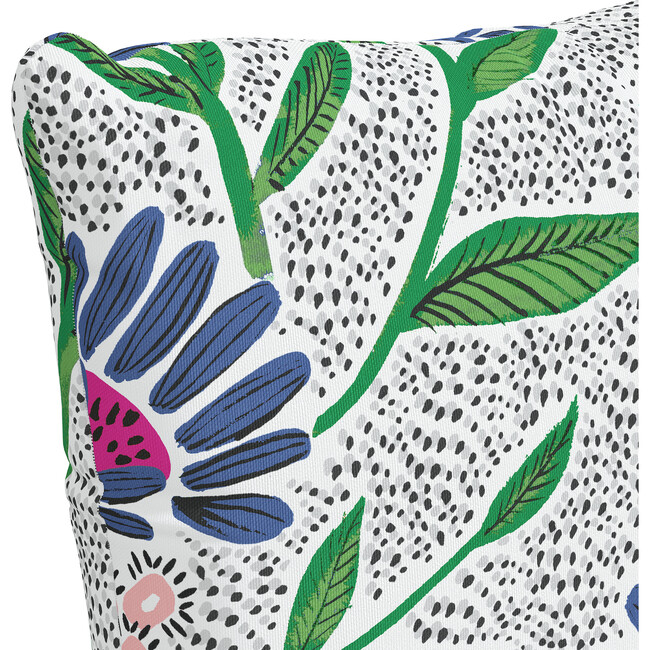 Indoor/Outdoor Decorative Pillow, Sun Moon Floral Hot Pink - Decorative Pillows - 3
