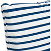Indoor/Outdoor Decorative Pillow, Nautical Navy Strip - Decorative Pillows - 4