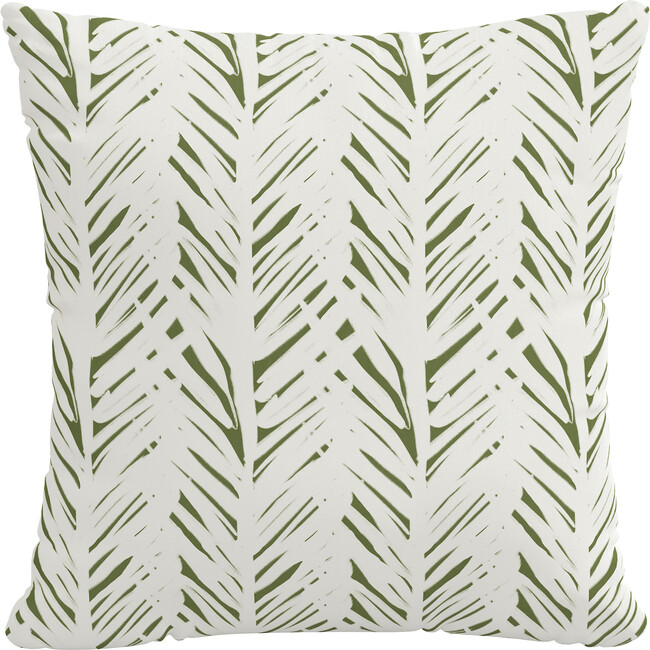 Indoor/Outdoor Decorative Pillow, Brush Palm Leaf - Decorative Pillows - 1