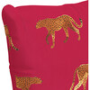 Indoor/Outdoor Decorative Pillow, Cheetah Walk Raspberry - Decorative Pillows - 3