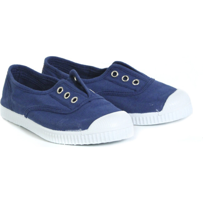 Navy Elastic Sneakers - Sneakers - 1