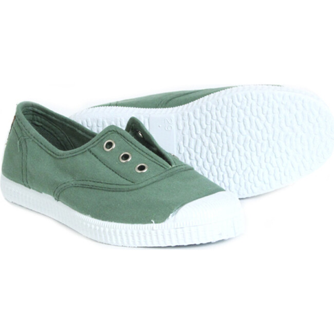 Khaki Elastic Sneakers - Sneakers - 2