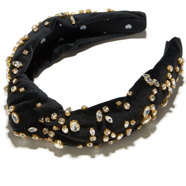 Mixed Shape Crystal Headband, Jet - Hair Accessories - 1
