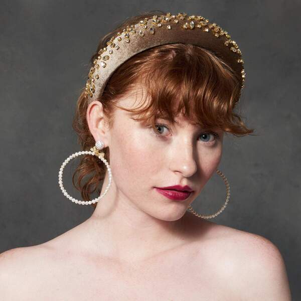 Mixed Shape Padded Headband, Dusty Blonde - Lele Sadoughi By  display picture 2