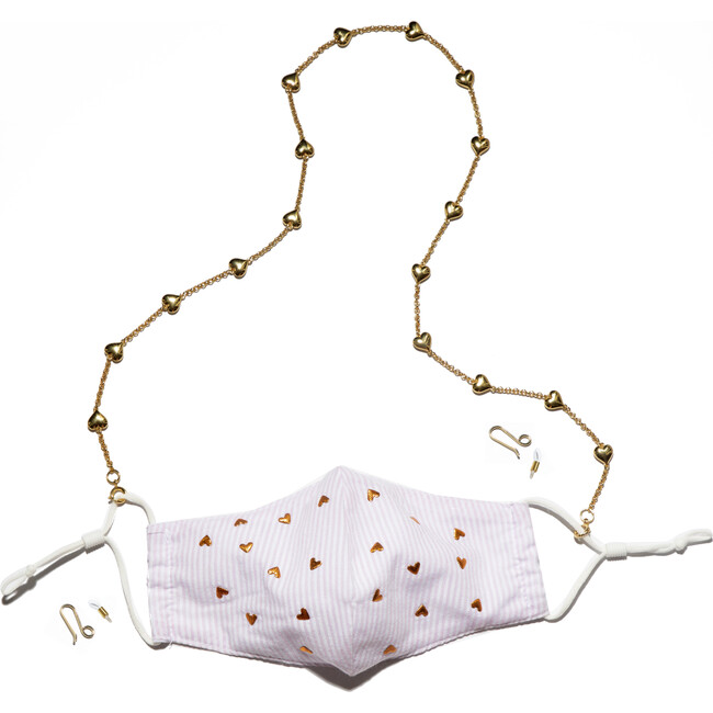 Puffed Heart Face mask chain - Other Accessories - 1
