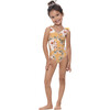 Flower Flush Light Up One Piece Swimsuit, Yellow - One Pieces - 2