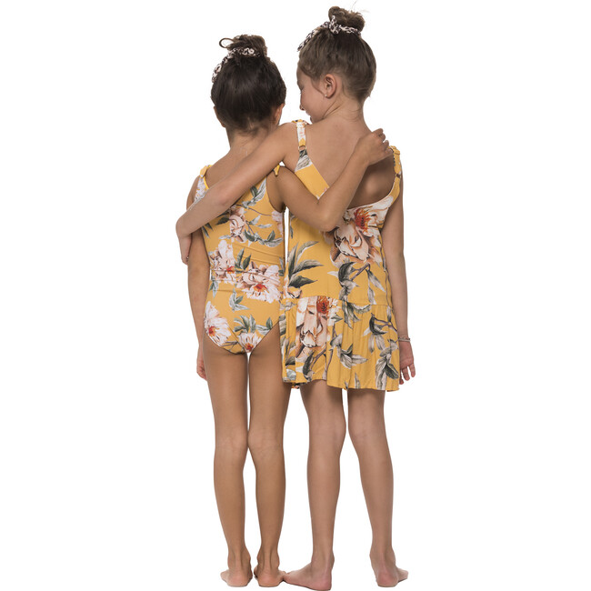 Flower Flush Maggie Dress, Yellow - Cover-Ups - 4