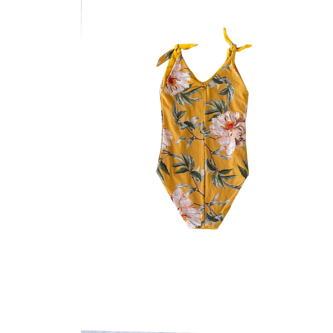 Flower Flush Light Up One Piece Swimsuit, Yellow - One Pieces - 3